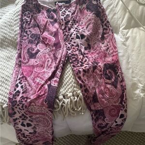 Guess Pink Patterned Pants